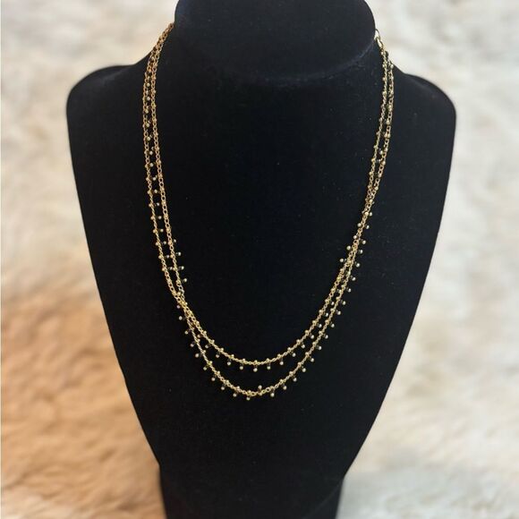 Madewell Gold Beaded Necklace - Picture 1 of 5